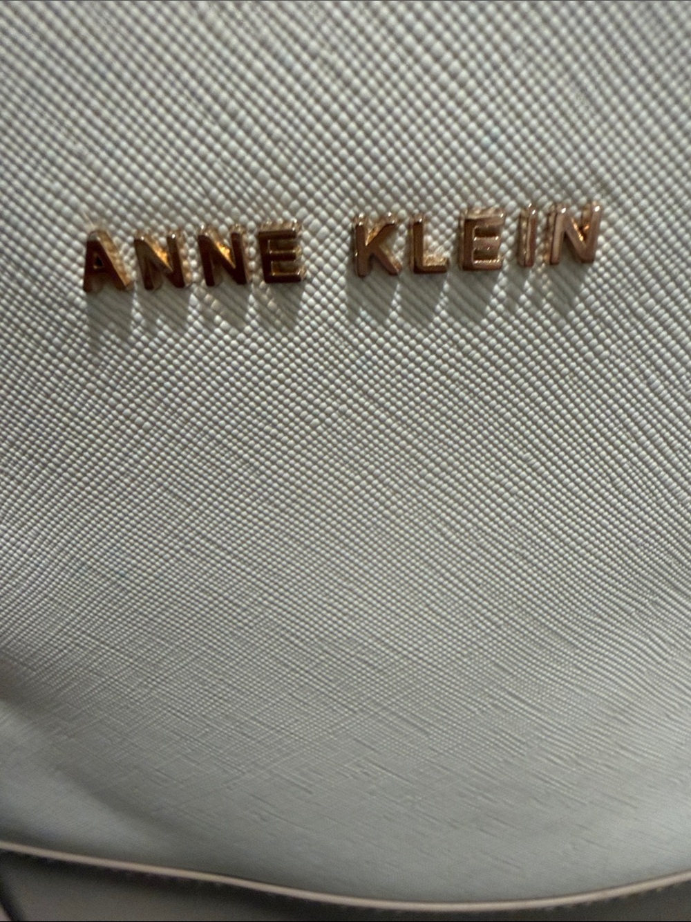 Anne Klein Cream and Taupe Dome Satchel with Pale Pink Strap - Picture 9 of 10